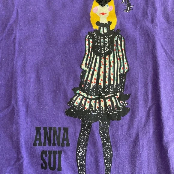 Anna Sui Purple T-Shirt - Picture 3 of 4